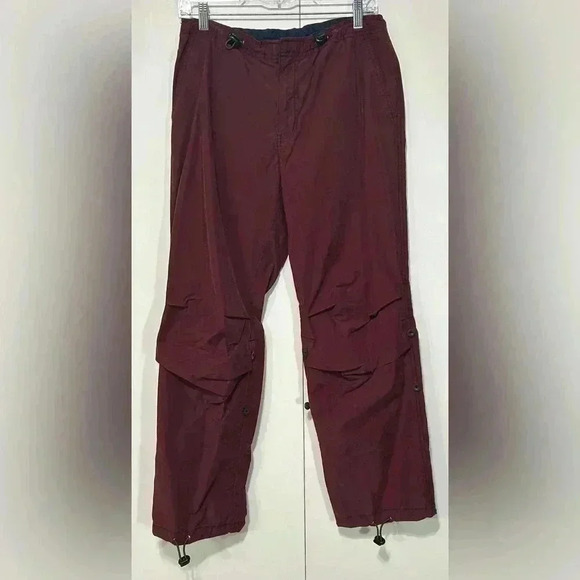 Abercrombie & Fitch Pants - Vintage Y2K Abercrombie & Fitch Women Burgundy Parachute Pant Size Small